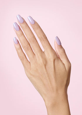 ohora close-up of N Cream Lavender strip texture highlighting smooth gel finish