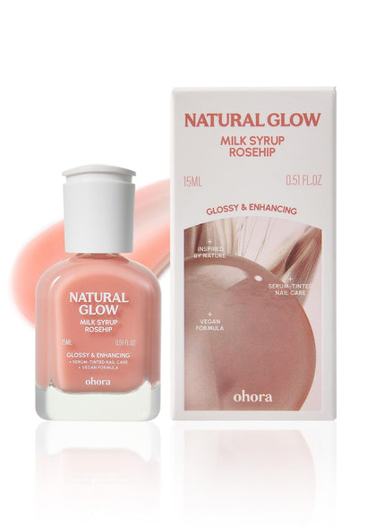 ohora front bottle showing product and glossy benefit