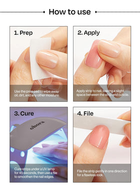 ohora gentle removal example demonstrating less damage when peeling strips