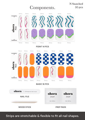 ohora size layout chart displaying 15 sizes and 30 strips for better fit and less lifting benefit