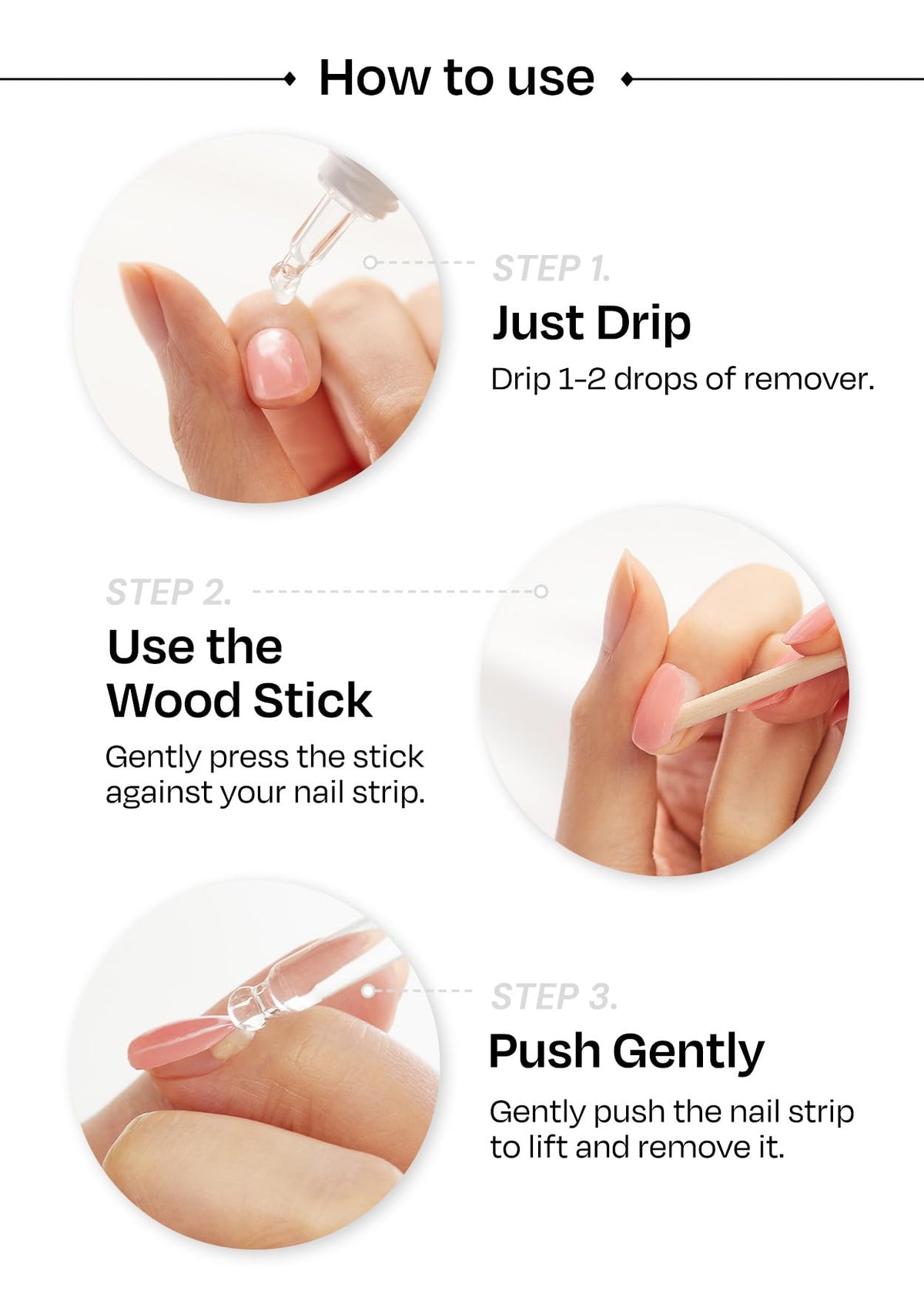 ohora applying a semi-cured strip by hand for quick salon results