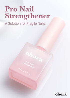 ohora close-up of gel strip texture smoothing nail ridges benefit