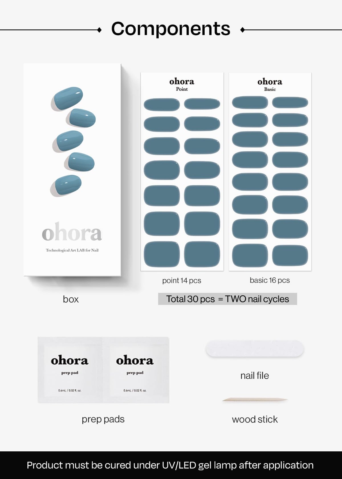 ohora nails curing under LED lamp for fast durable finish