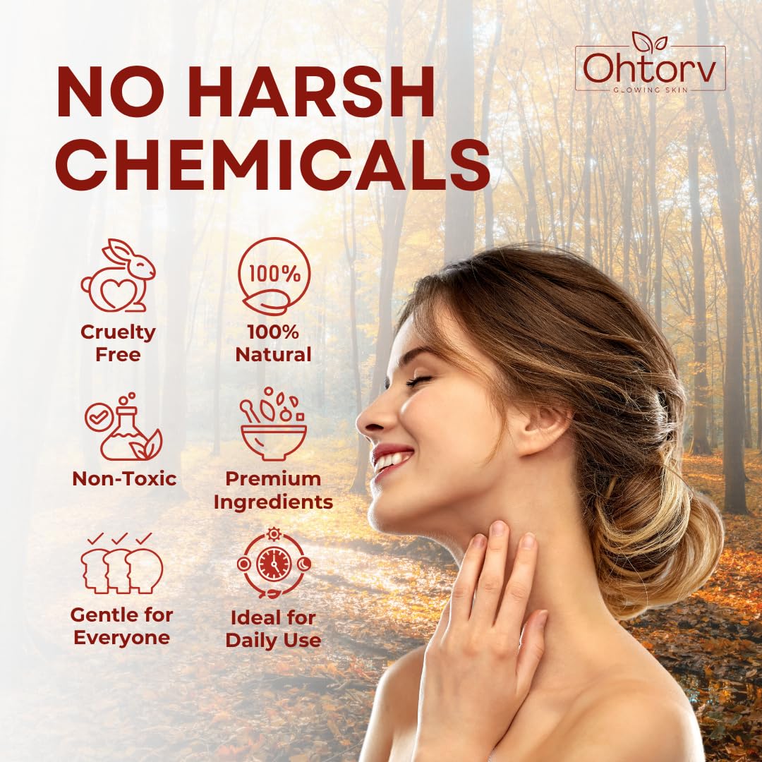 Ohrtov calamine soap ingredients display illustrating natural calming blend