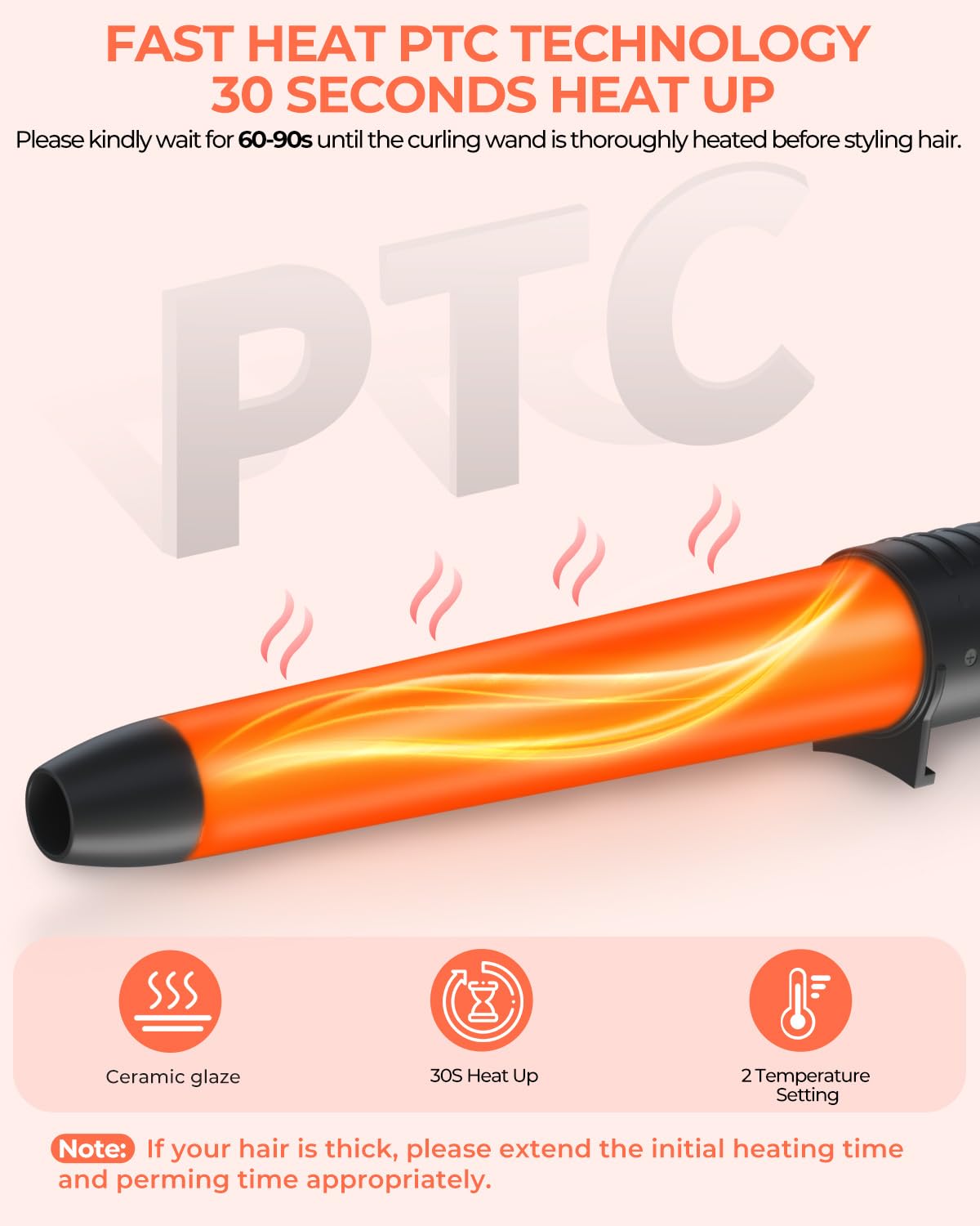 Ohuhu heat-resistant glove and two clips for safer styling