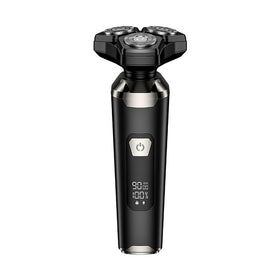 OIAMTO shaver being rinsed under running water showing waterproof cleaning benefit