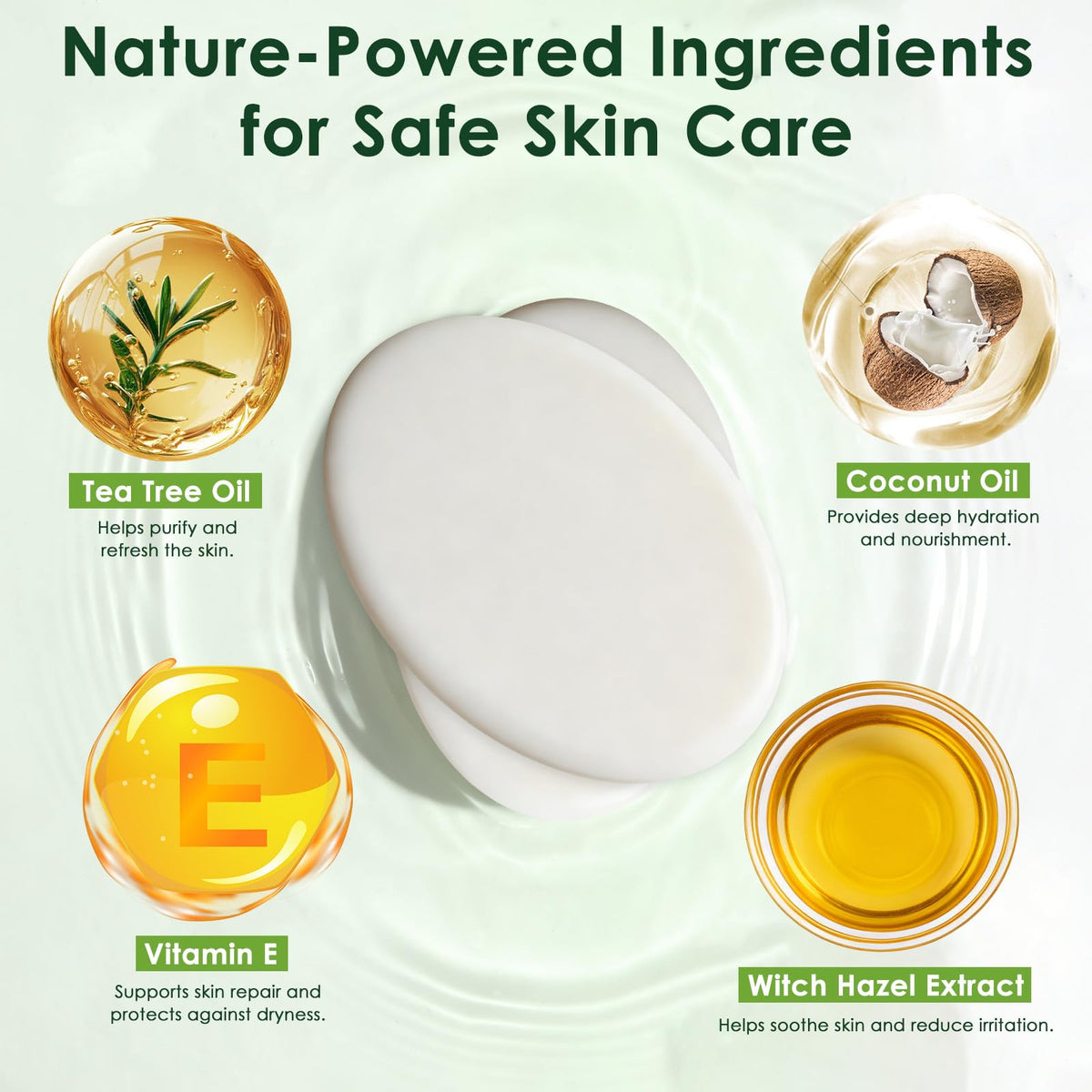 Oiangna ingredient label highlighting tea tree oil and free-from claims