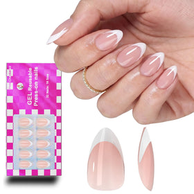 OIFEN front packaging showing short French almond nails and included glue