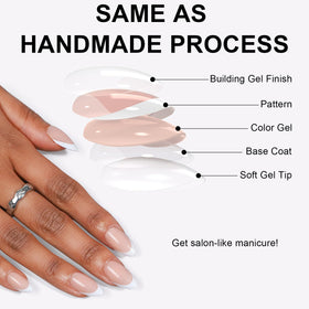 OIFEN short almond nails worn on hand showing practical elegance