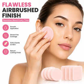 OIG Brands close-up foam texture revealing soft non-latex surface for smooth blending