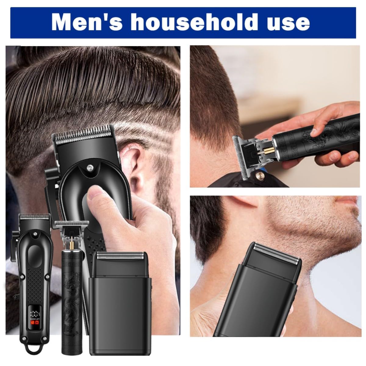 OIYO foil shaver floating head contouring a jawline for comfortable close shaves