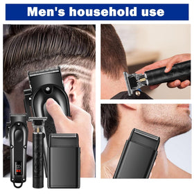OIYO foil shaver floating head contouring a jawline for comfortable close shaves