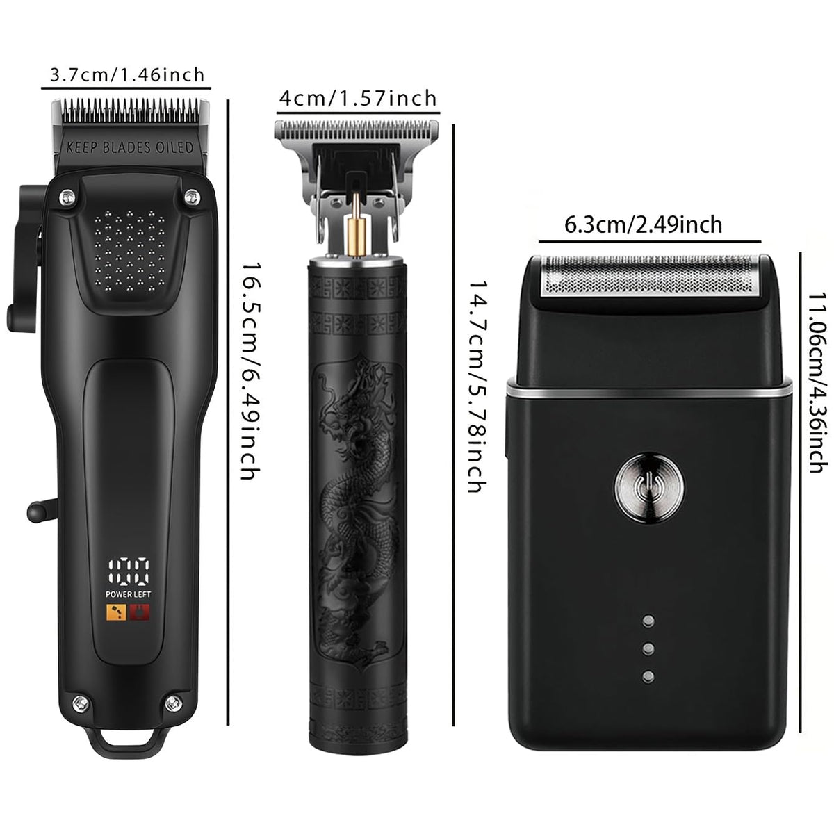 OIYO in-use home haircut scene demonstrating effortless fading and time-saving convenience