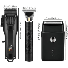 OIYO in-use home haircut scene demonstrating effortless fading and time-saving convenience