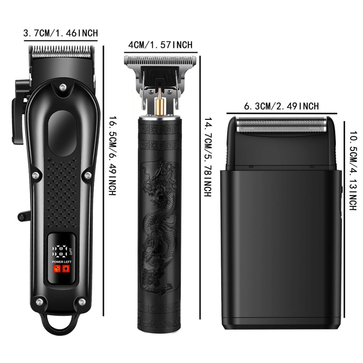 OIYO clipper beside ruler showing size and scale for accurate at-home trimming