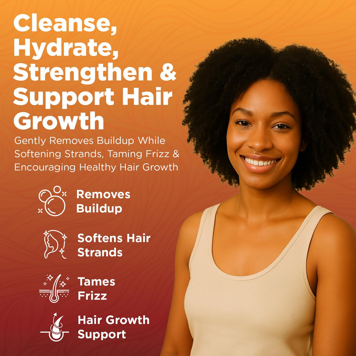 Okaga conditioner cream texture demonstrating smooth spreadable hydration