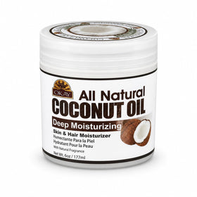 OKAY jar front view showing clean packaging and natural product benefits