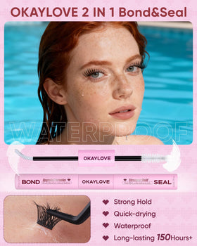 OKAYLOVE application with tweezers demonstrating easy DIY placement