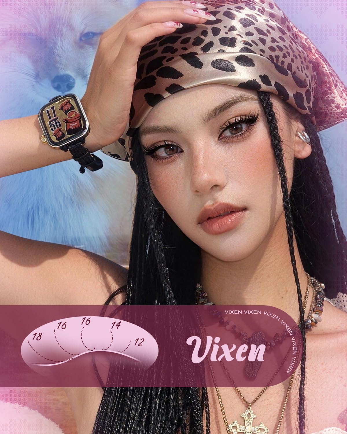 OKAYLOVE Vixen close-up of cluster tips highlighting feather-light texture