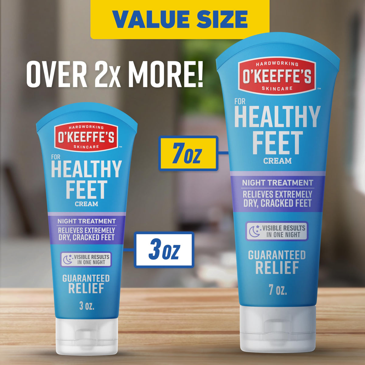 O'Keeffe's cream texture close-up showing rich absorbent formula benefit