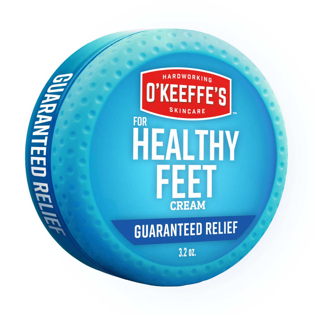 O'Keeffe's front jar view showing clean packaging and clear brand benefit