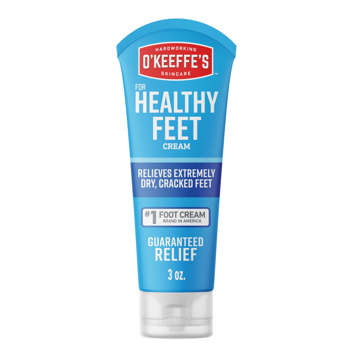 O'Keeffe's front packaging 3 oz tube showing brand and travel convenience