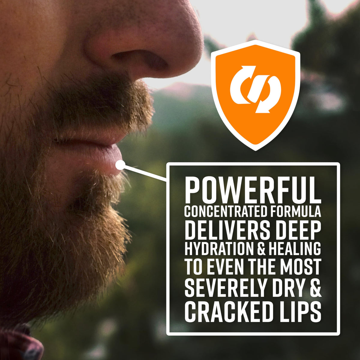 O'Keeffe's product label close-up highlighting ingredients and safe-use benefit