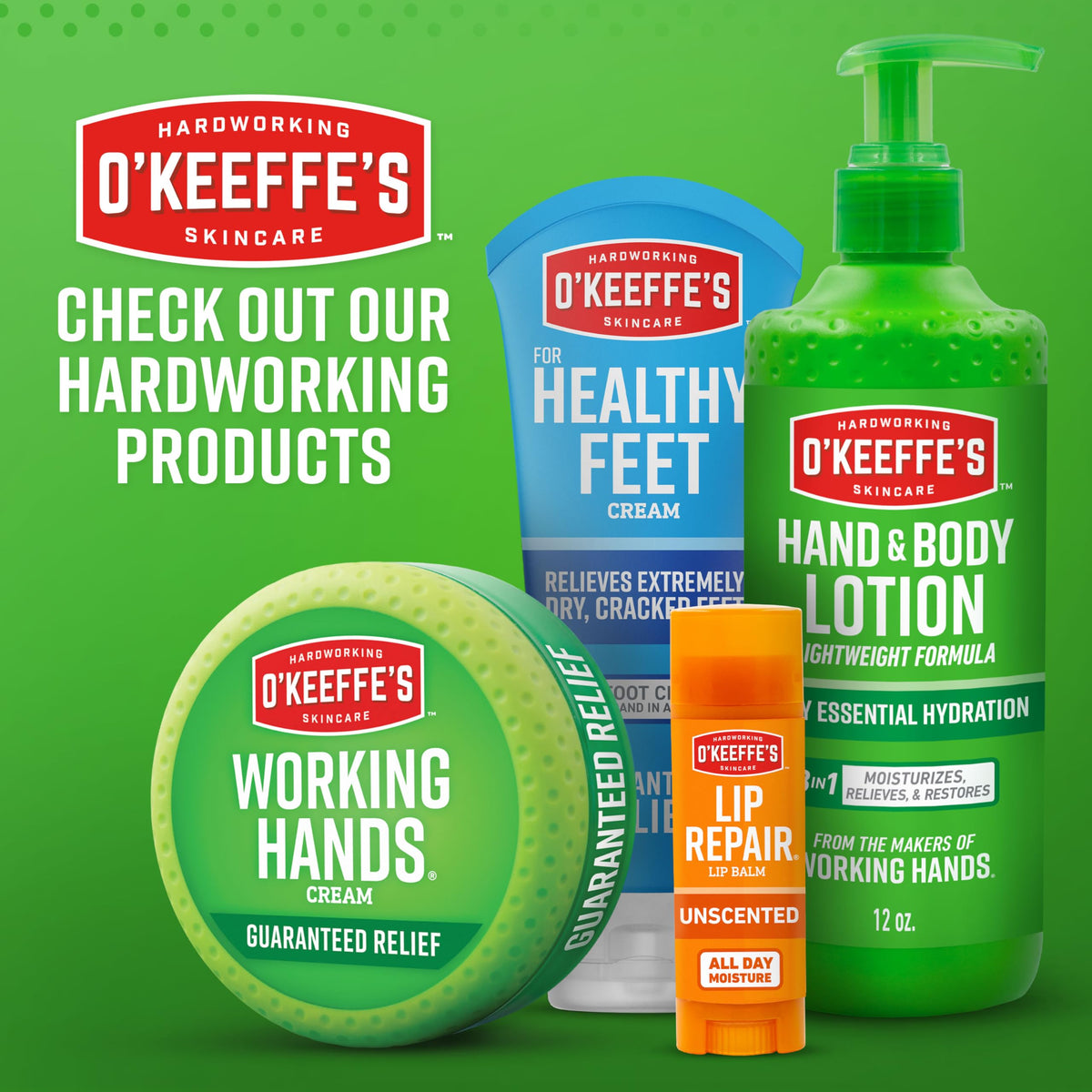 O'Keeffe's balm used with socks at bedtime showing overnight hydration support