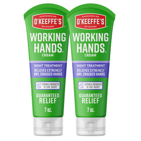 O'Keeffe's front tube showing product name and size for overnight hand repair
