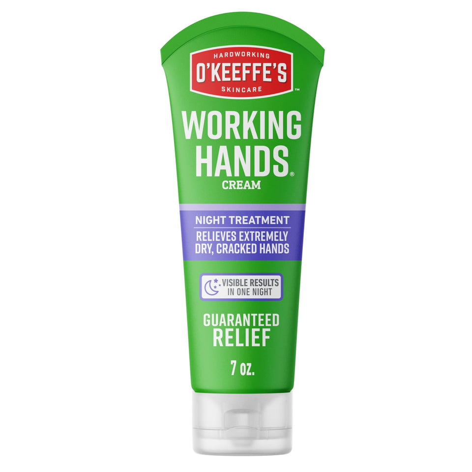 O'Keeffe's front tube view showing product identity and benefit