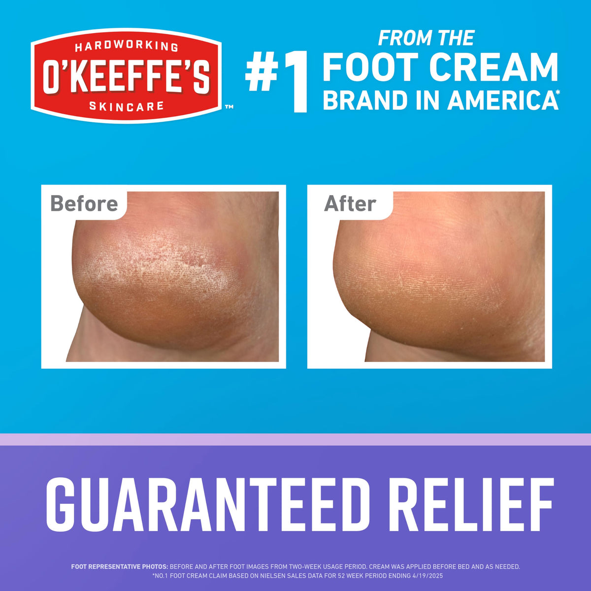O'Keeffe's tube cap close-up highlighting secure seal and easy dispensing