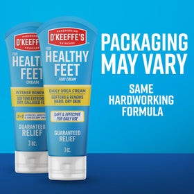 O'Keeffe's product with peppermint leaves communicating cooling freshness
