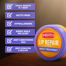 O'Keeffe's jar in hand showing travel-friendly size and easy portability benefit