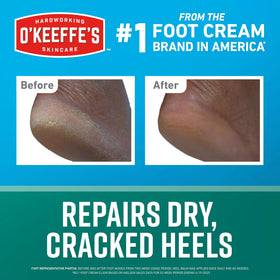 O'Keeffe's balm next to a coin showing 2.2 oz size for portability