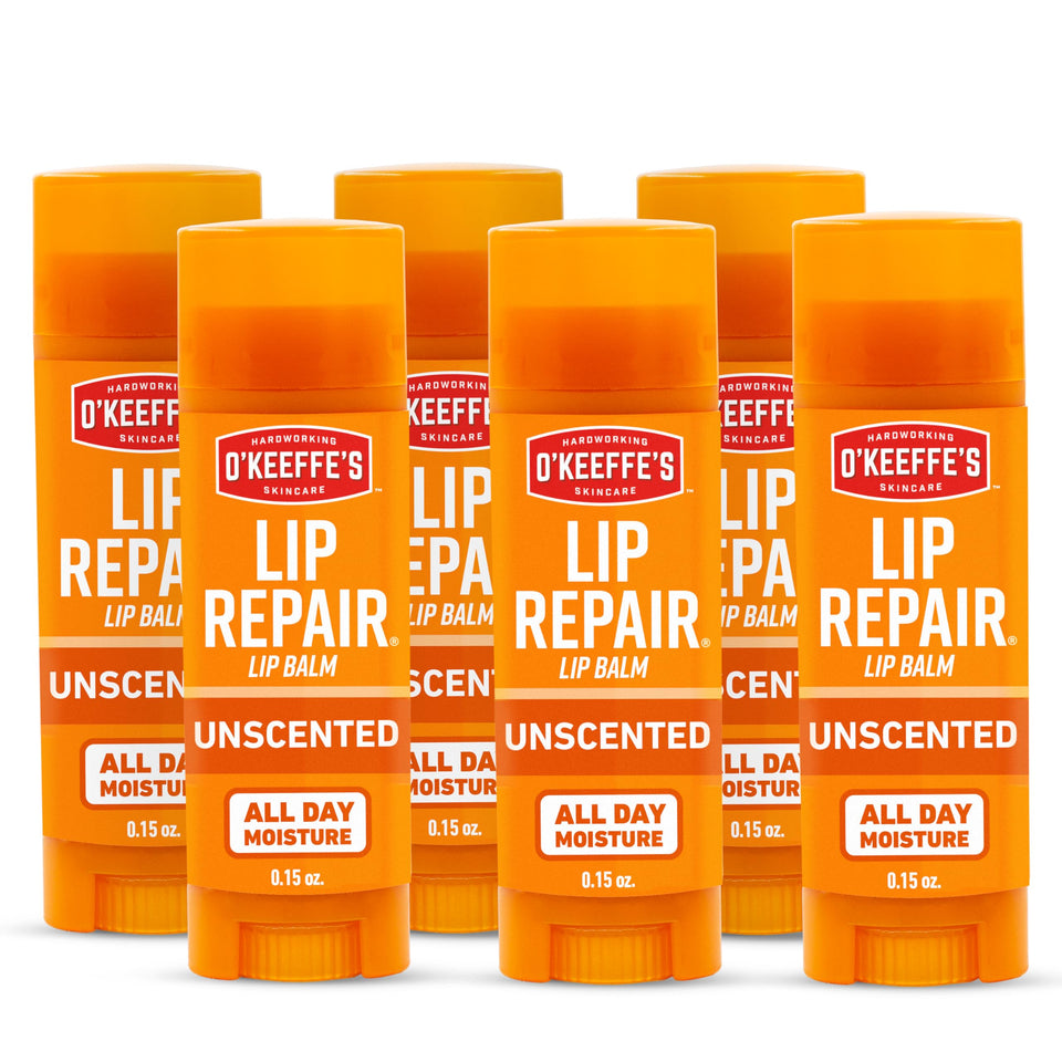 O'Keeffe's unscented stick front packaging showing brand and benefit