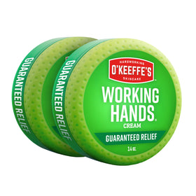 O'Keeffe's front jar showing product and quick relief