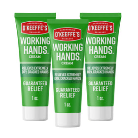 O'Keeffe's front tube showing brand and compact size for on-the-go relief