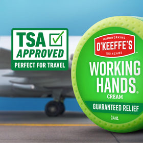 O'Keeffe's jar on a workbench showing protection during tough jobs