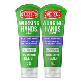 O'Keeffe's front tube showing product name and size for quick recognition