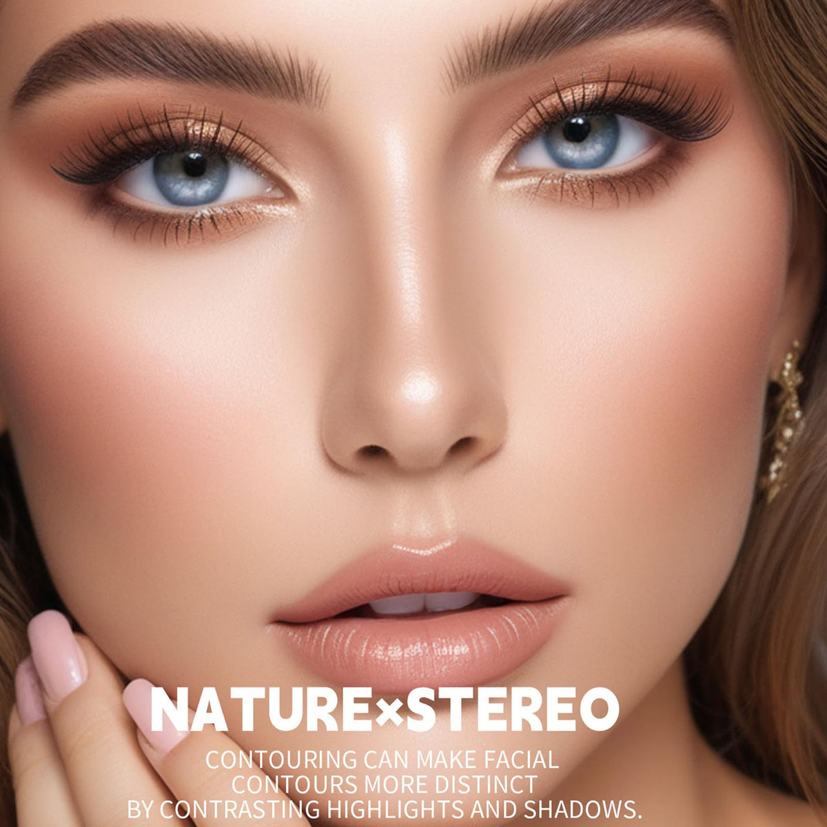 Okerker brush beside powders highlighting precise application tool