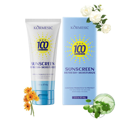 Okerker front packaging showing SPF100 protection and benefits