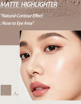 Okerker nose contour application in hand mirror enabling precise sculpting