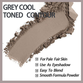 Okerker open palette with taupe grey pans providing cool-toned contour options