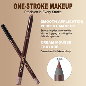 Okerker plum smudge resistance demo showing long-lasting waterproof wear