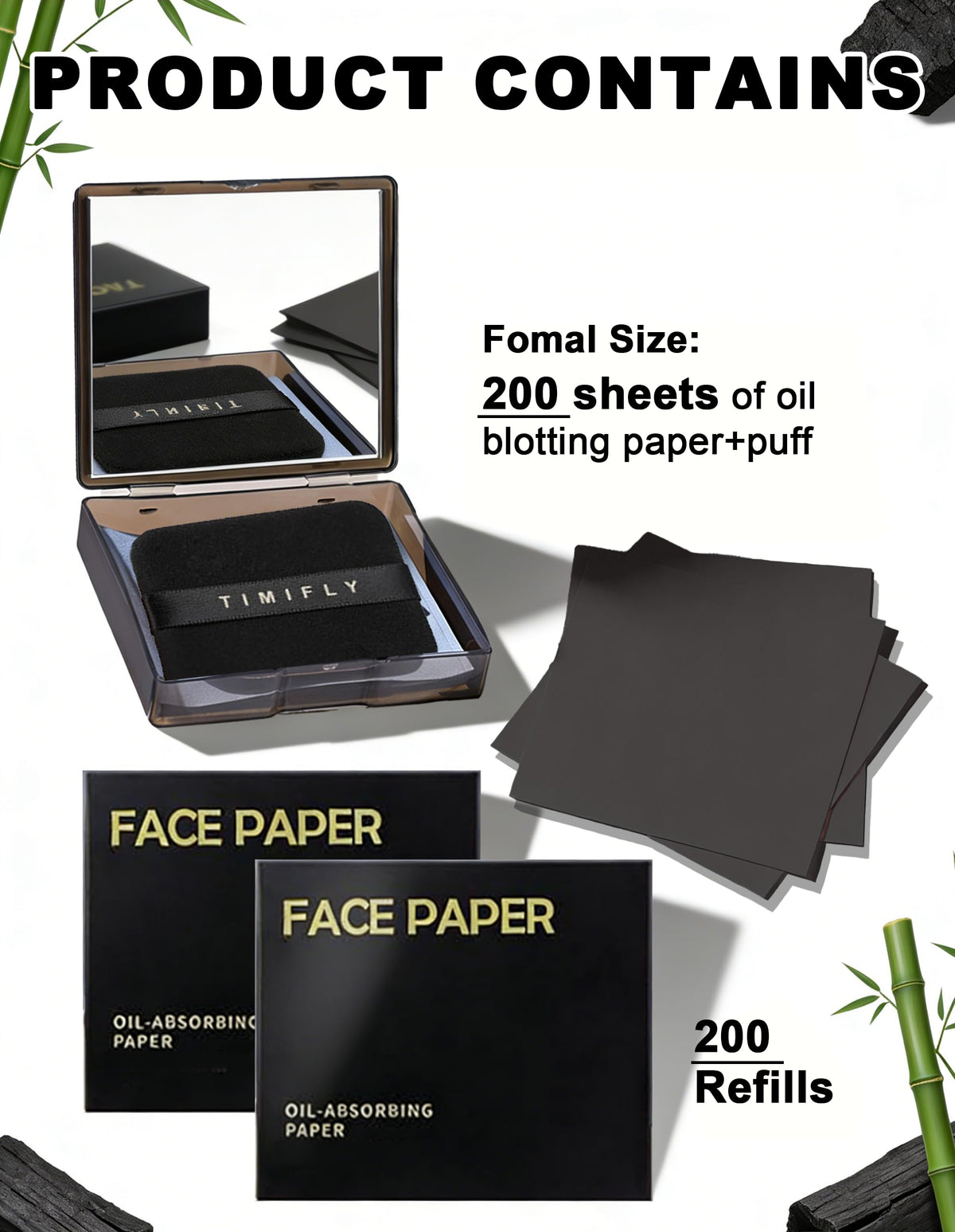 Okerker sheet close-up texture highlighting soft bamboo charcoal fibers for gentle oil removal