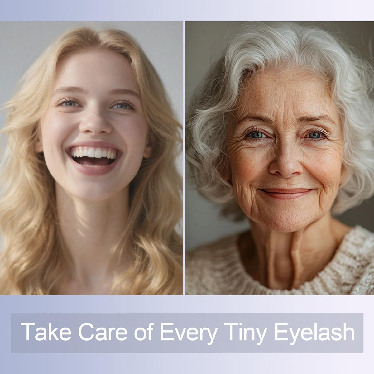 Okerker wand in use applying mascara for targeted lash coating