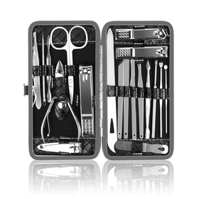 OKOM front view case open showing organized tools for easy travel