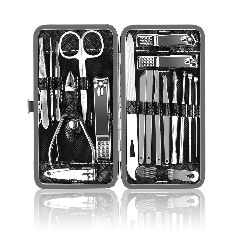 OKOM front view case open showing organized tools for easy travel