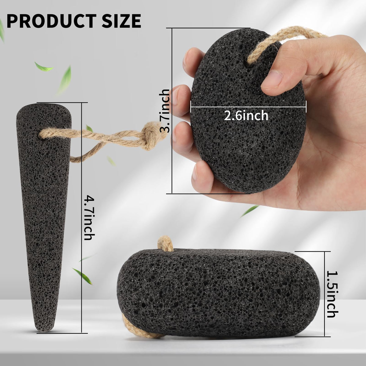 ÖkoStamm conical pumice tip detail, precision exfoliation benefit