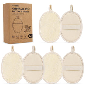 ÖkoStamm six-pack front view showing eco-friendly loofah value